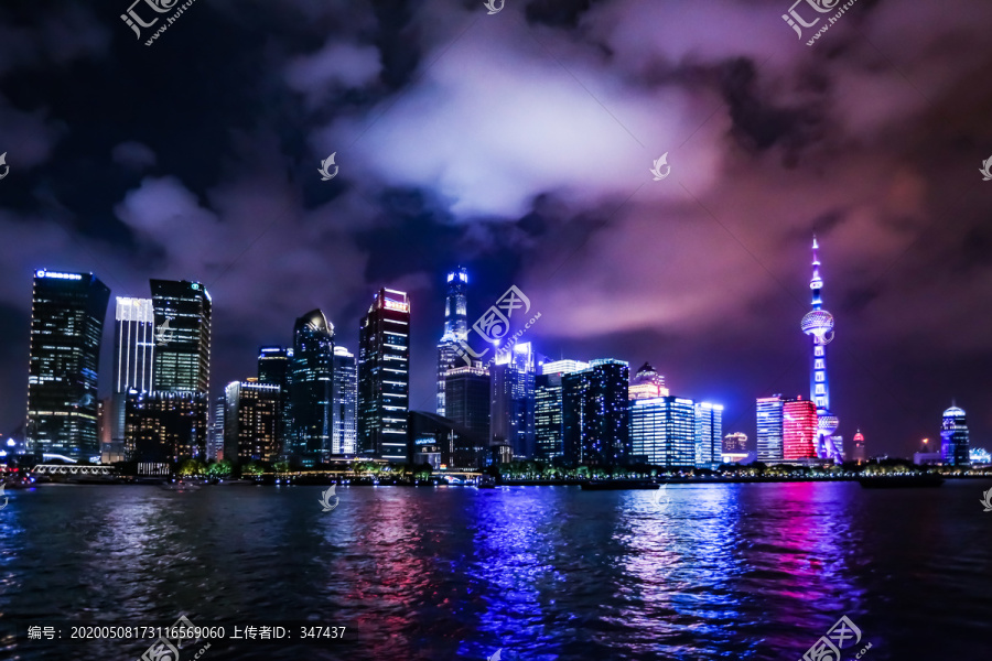 上海浦东城市夜景