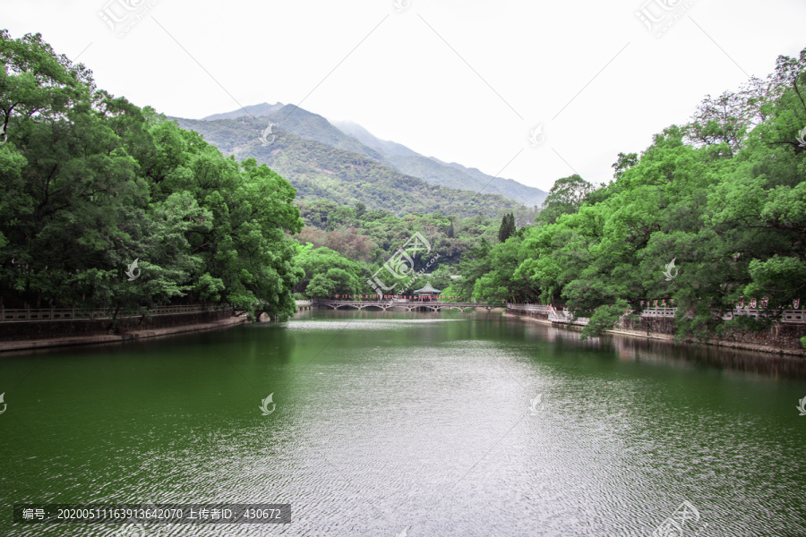 岭南第一山惠州罗浮山风景区湖