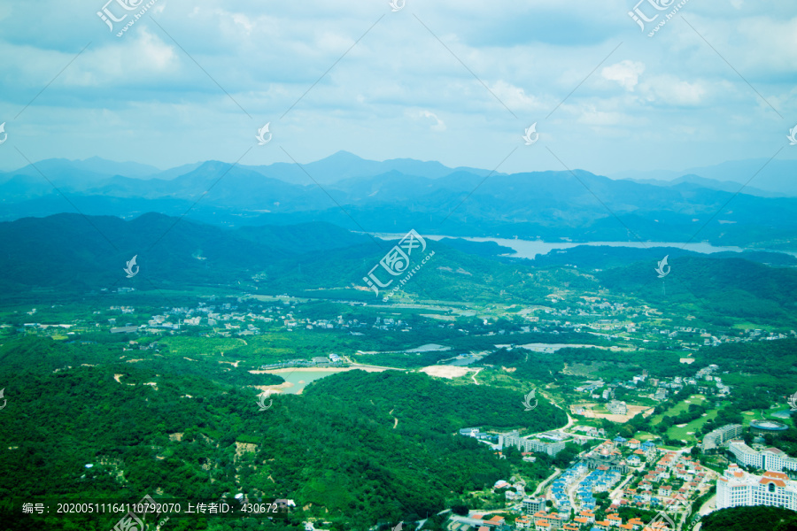 岭南第一山惠州罗浮山风景区鸟瞰