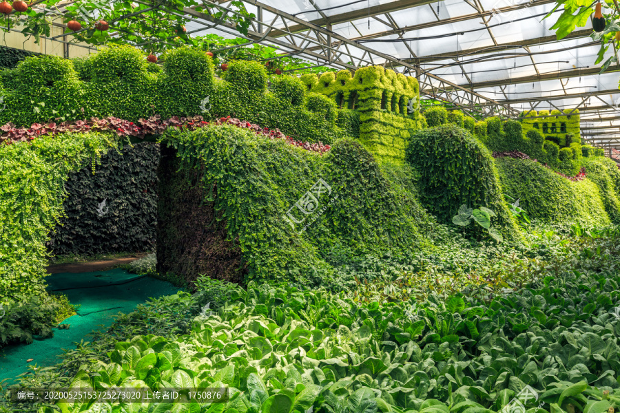 长城植物雕塑