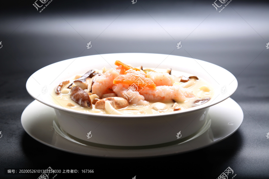 菌菇虾滑汤