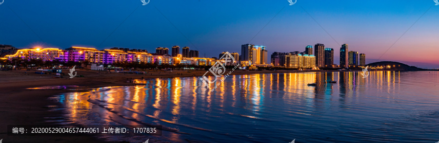 威海高区国际海水浴场大全夜景A