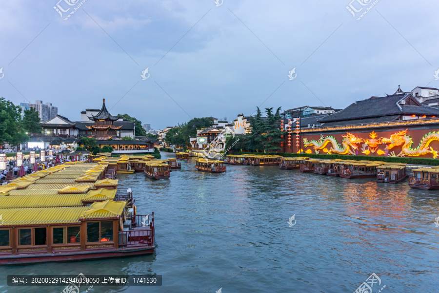 秦淮河风光夜色