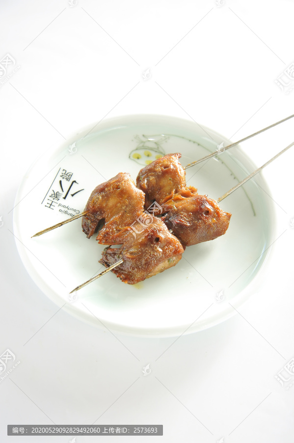 烤鸡头