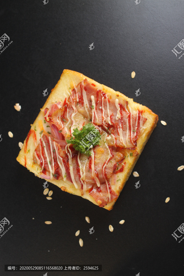 培根吐司披萨