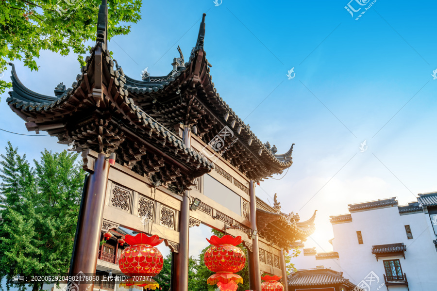 江苏南京夫子庙古牌楼
