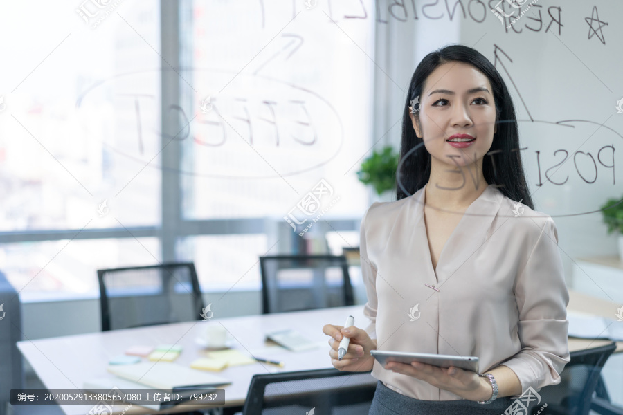 年轻商务女士