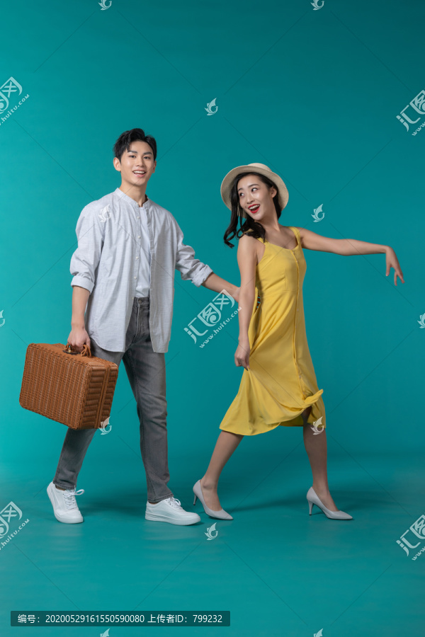 棚拍年轻情侣