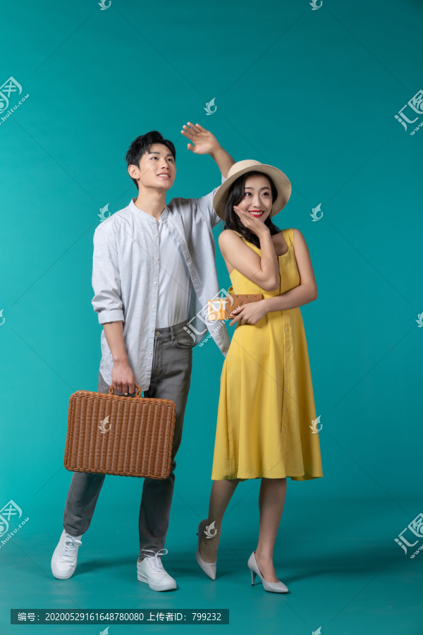 棚拍年轻情侣