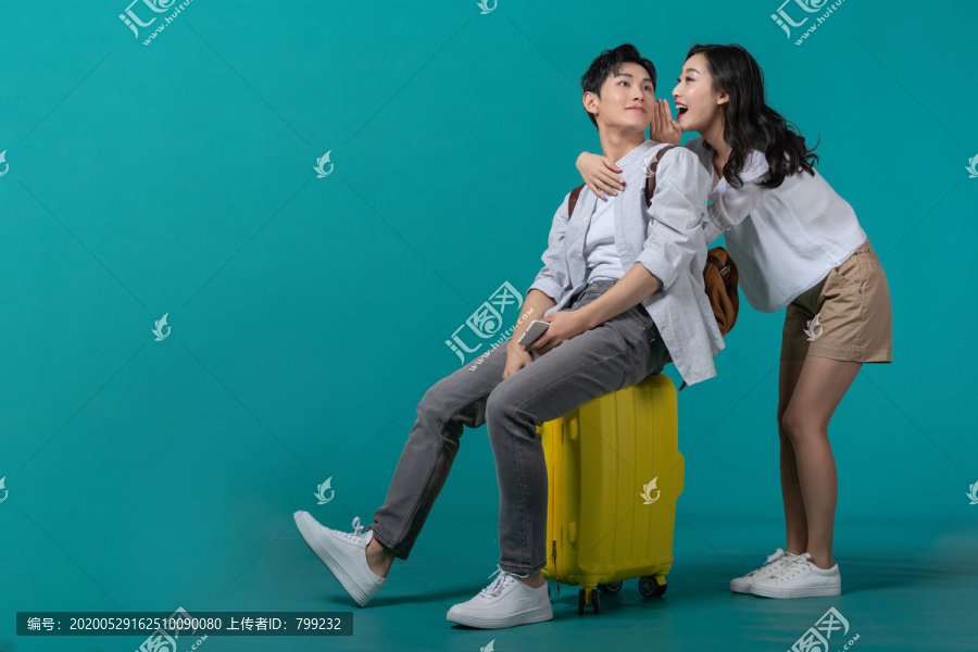 棚拍年轻情侣