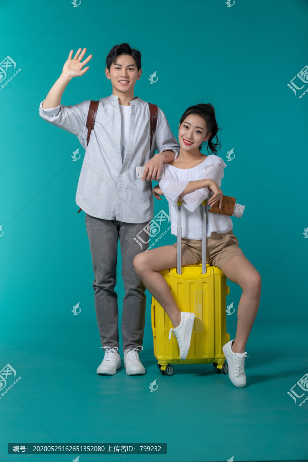 棚拍年轻情侣