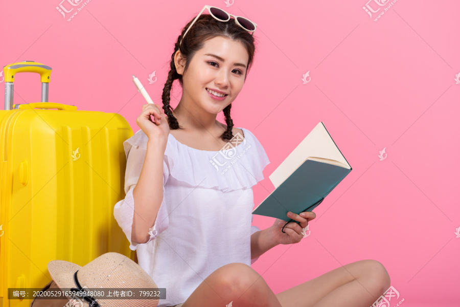 棚拍年轻女子