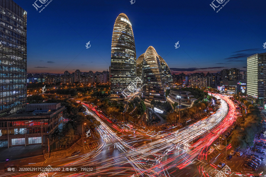 北京城市夜景