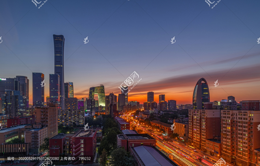 北京城市夜景