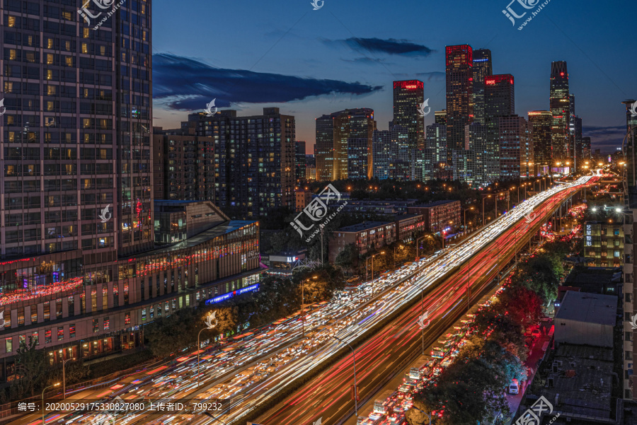 北京城市夜景