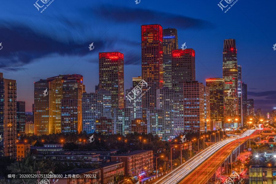 北京城市夜景