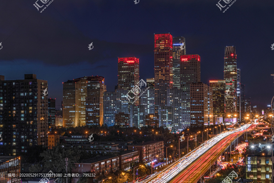 北京城市夜景
