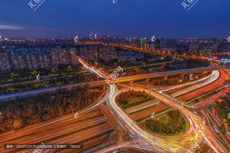 北京城市夜景
