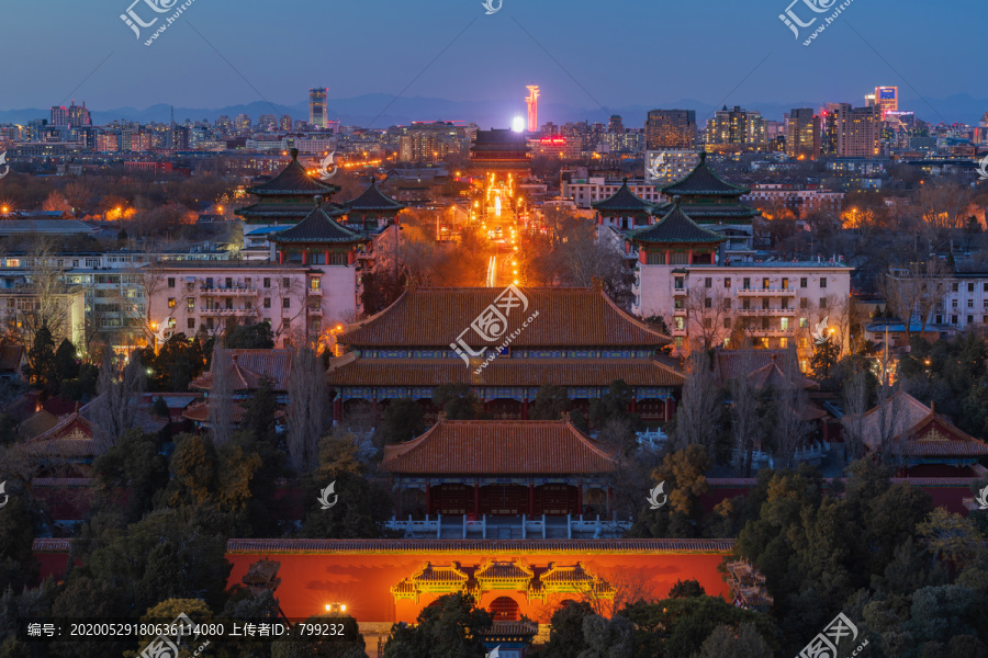 北京城市夜景