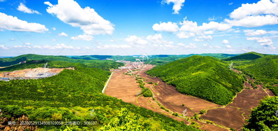 青山远眺