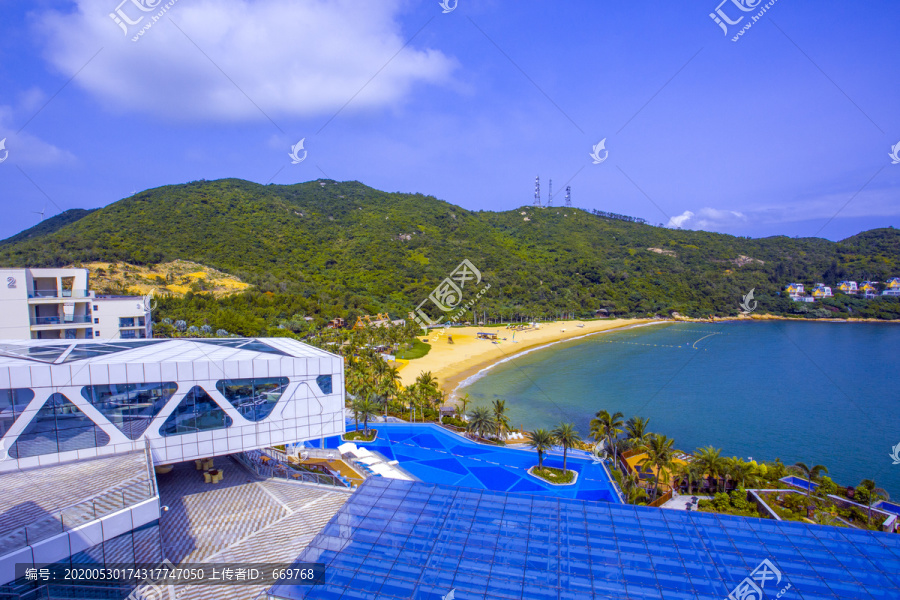 东澳岛南沙湾南沙咀全景