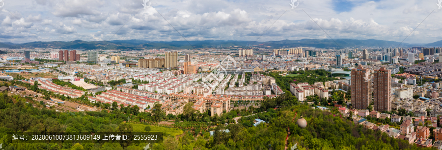 玉溪红塔区城市全景