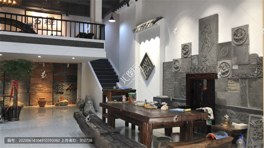 新中式唐语砖雕别墅室内装修