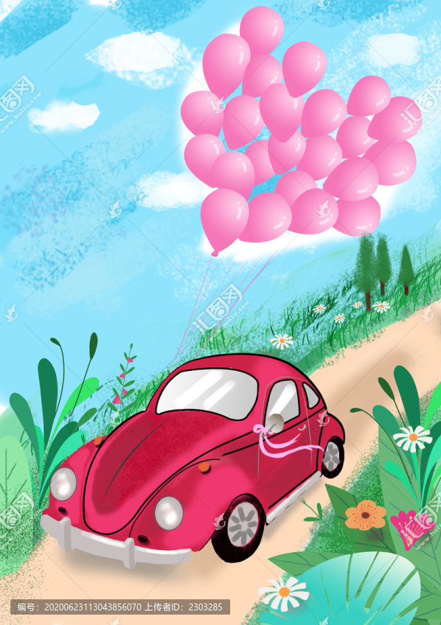 汽车和气球