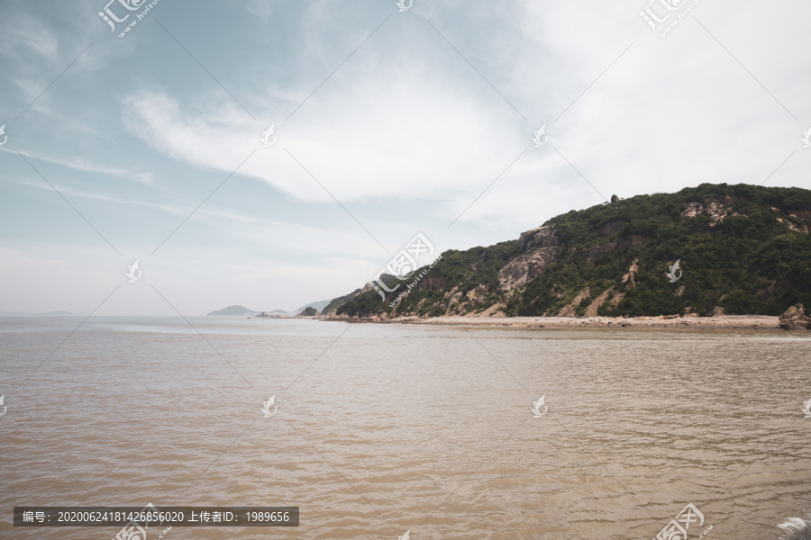 水墨海景