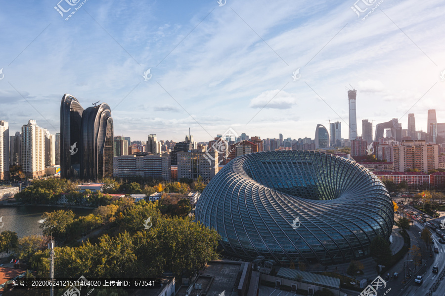 北京城市风光建筑凤凰中心