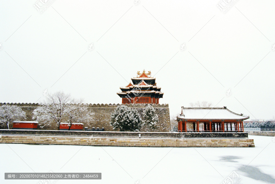 北京故宫角楼雪景