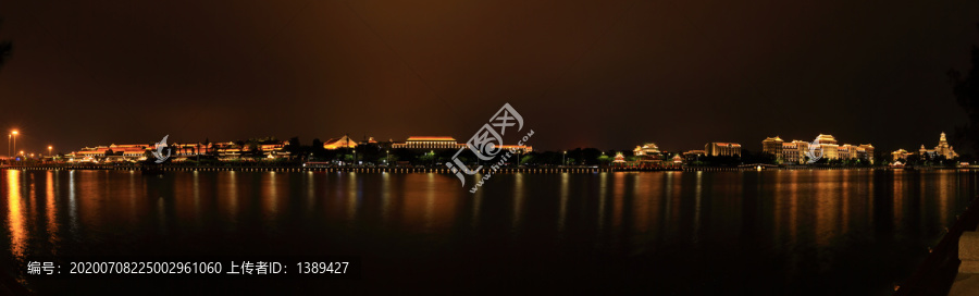 厦门集美学村夜景全景