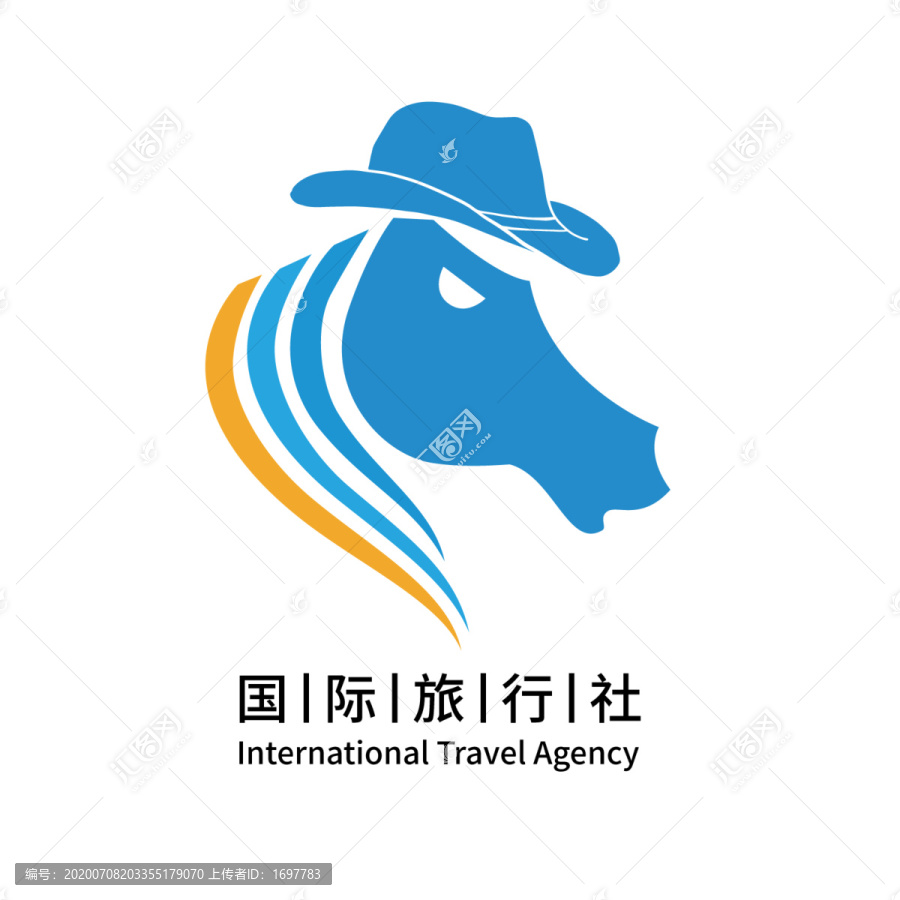 牛仔马头国际旅游旅行社logo