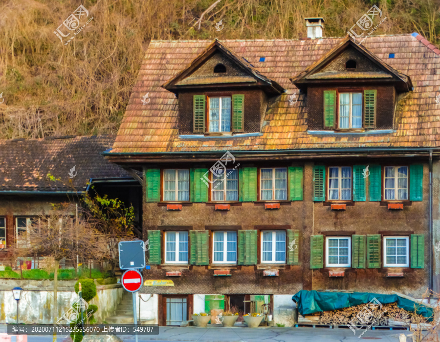 瑞士阿尔卑纳赫施塔德小镇