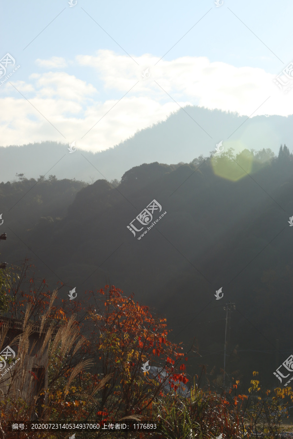 晨光中的山野