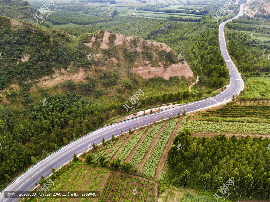 航拍乡村公路