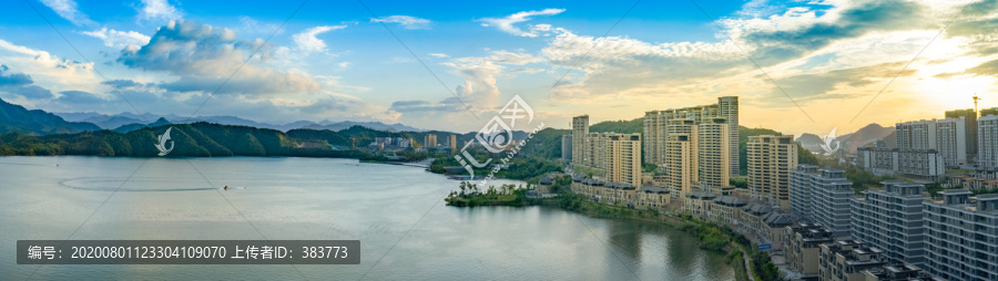 千岛湖青溪新城沿湖风景