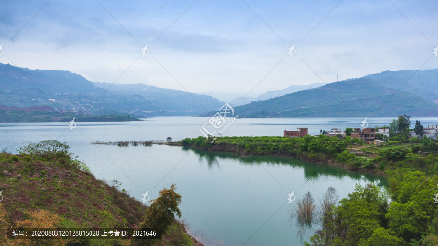 宜宾金沙江向家坝库区山水风光