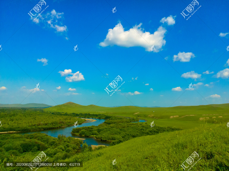 河流草原湿地