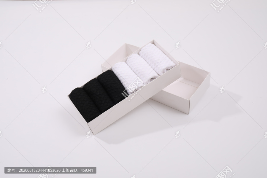 袜子盒装摄影图