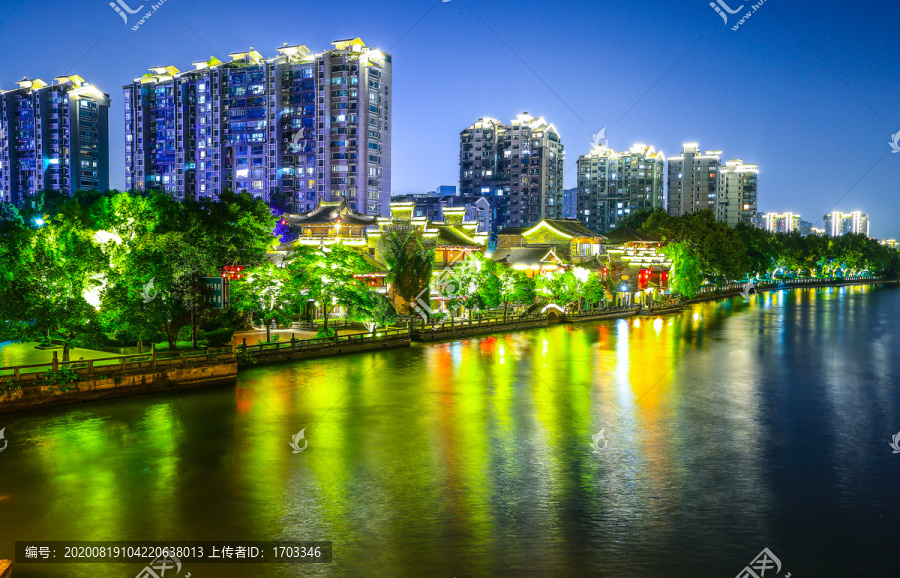 杭州京杭大运河夜景