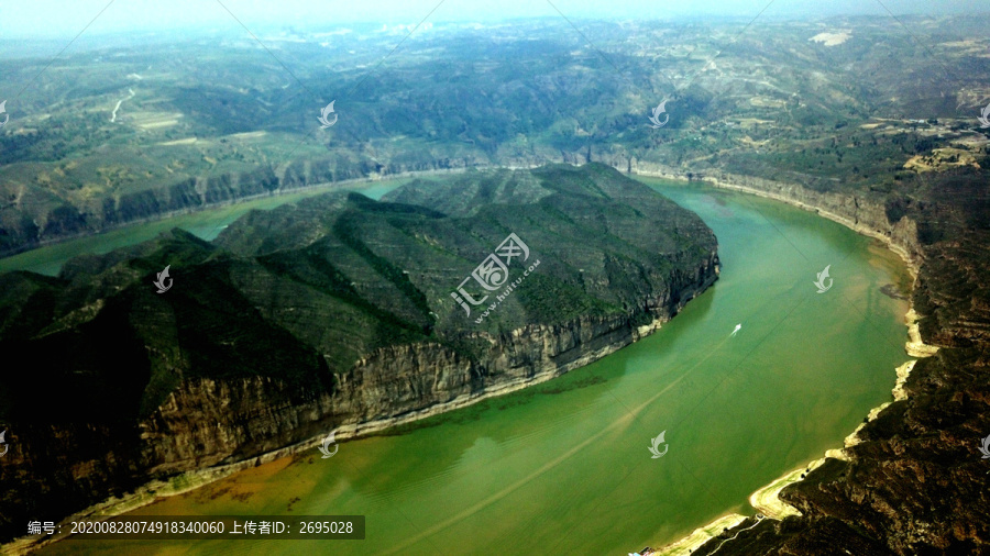 内蒙准格尔黄河大峡谷太极湾