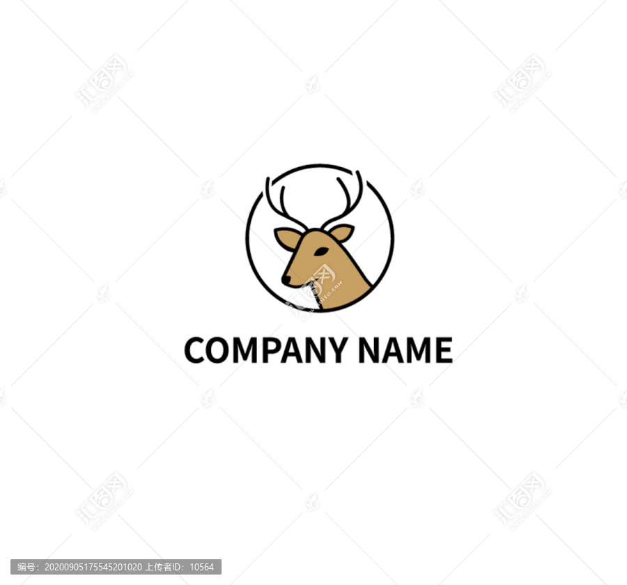 鹿头logo