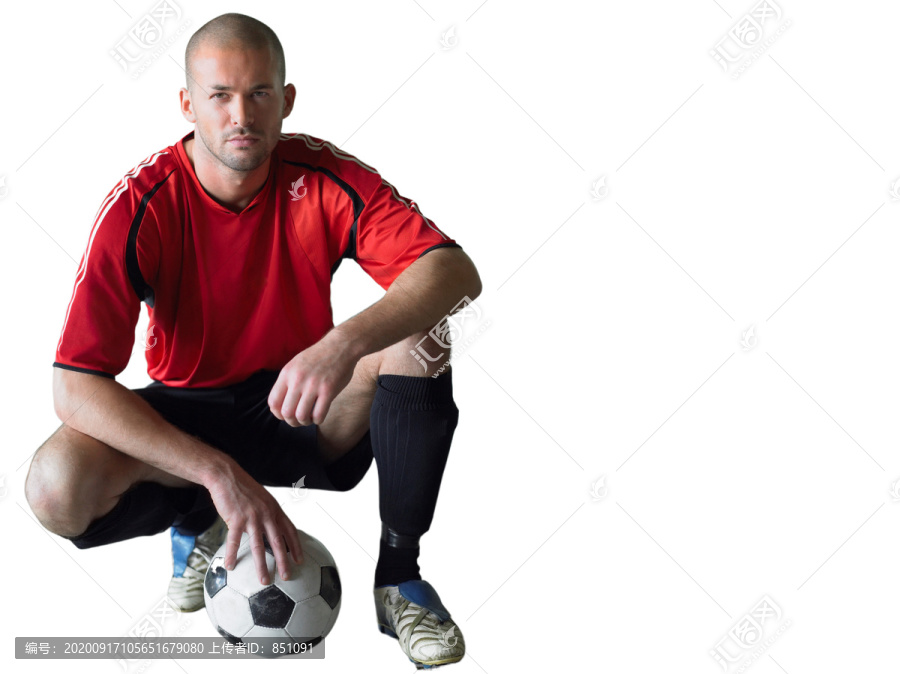 足球运动员的肖像