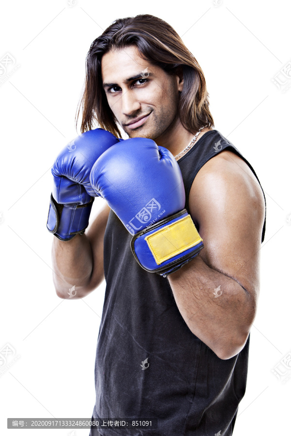 拳击手的肖像