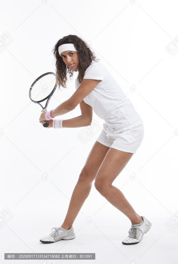 女性网球运动员的肖像