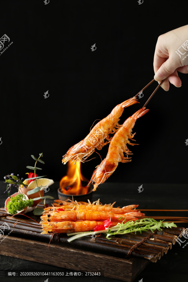泰式串烧虾