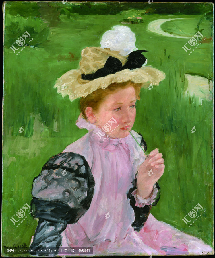 玛丽·卡萨特欧式小女孩油画装饰画