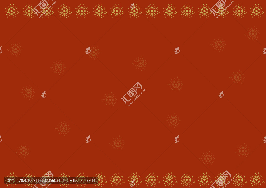 中国风古典红色背景底纹装饰插画