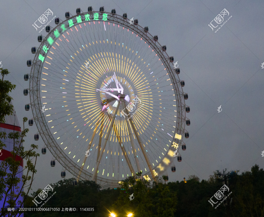 摩天轮夜景